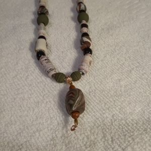 Handmade camouflage necklace